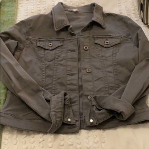 Tribal Gray Jean Jacket